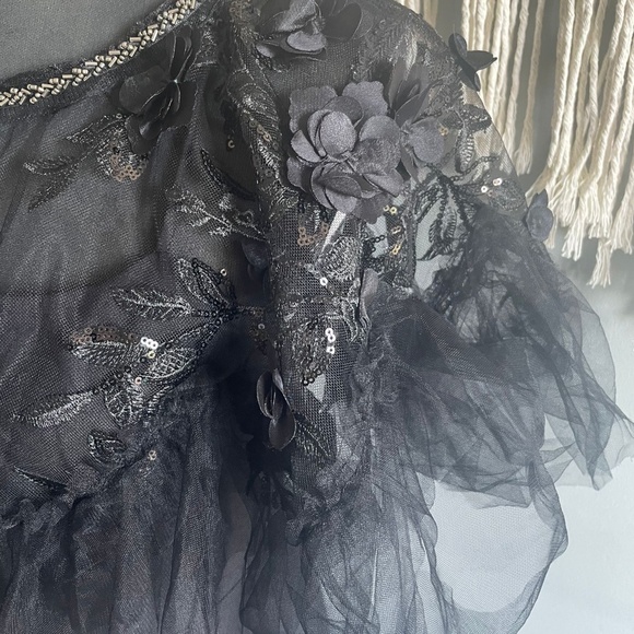 BCBG Lace Embroidered Cape and Forever 21 Dress - Picture 6 of 8